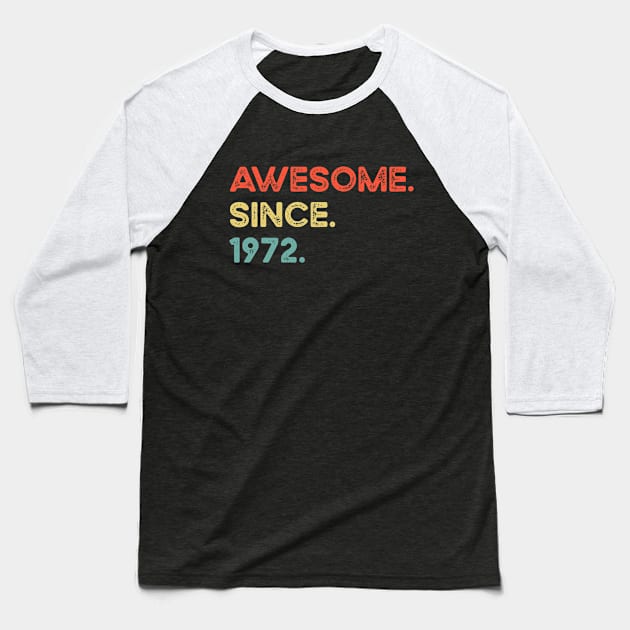 Awesome Since 1972 Baseball T-Shirt by silentboy